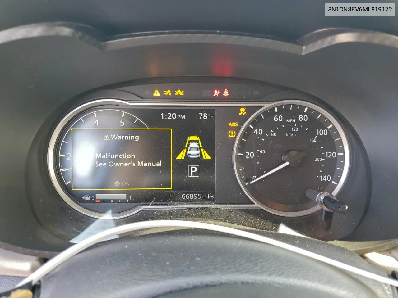 3N1CN8EV6ML819172 2021 Nissan Versa Sv