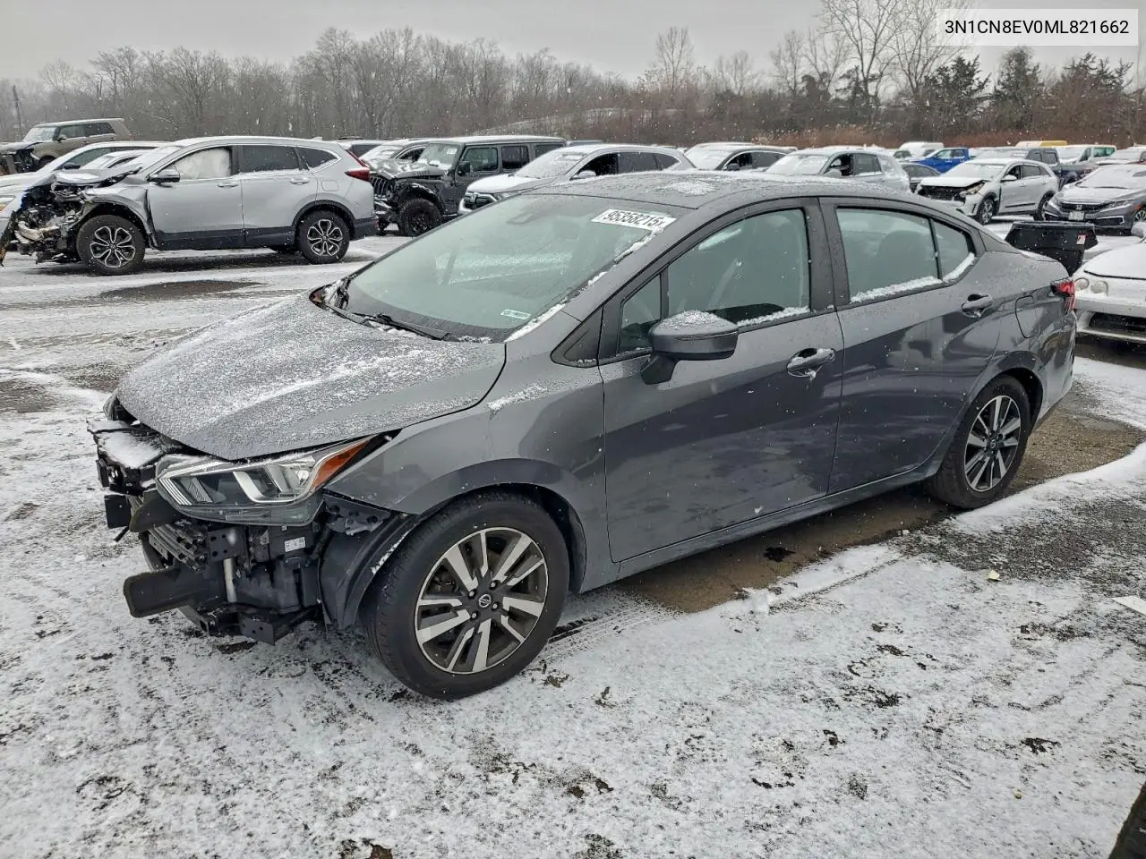 3N1CN8EV0ML821662 2021 Nissan Versa Sv