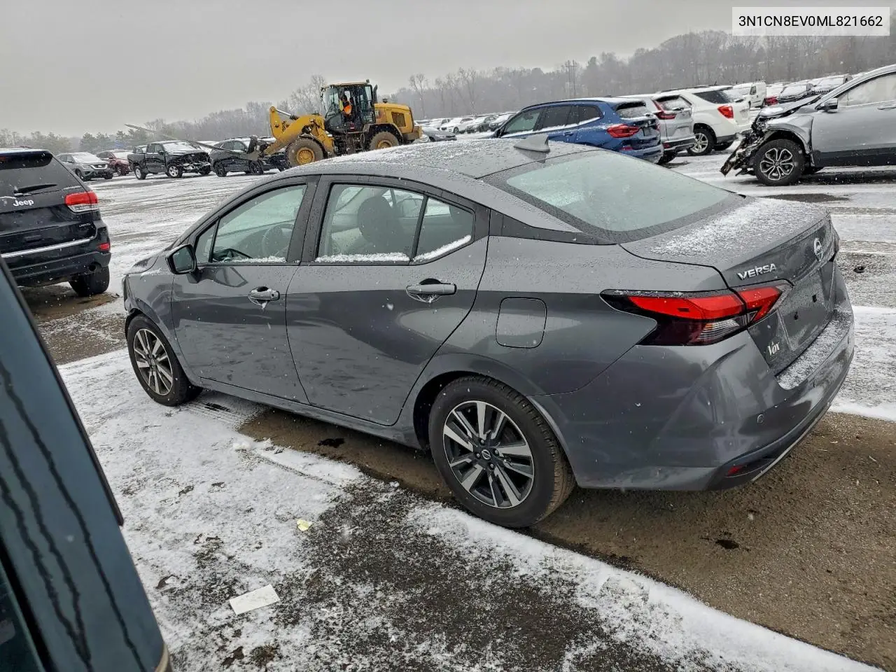 3N1CN8EV0ML821662 2021 Nissan Versa Sv