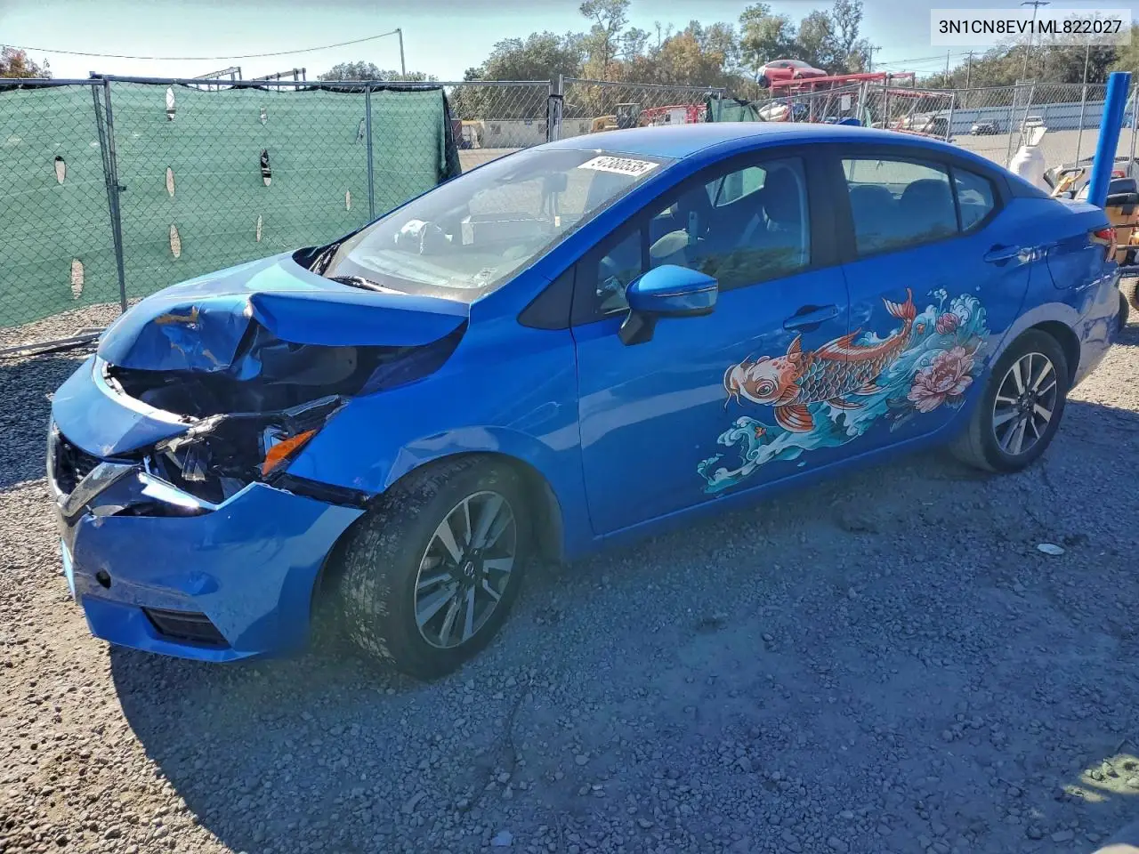 3N1CN8EV1ML822027 2021 Nissan Versa Sv