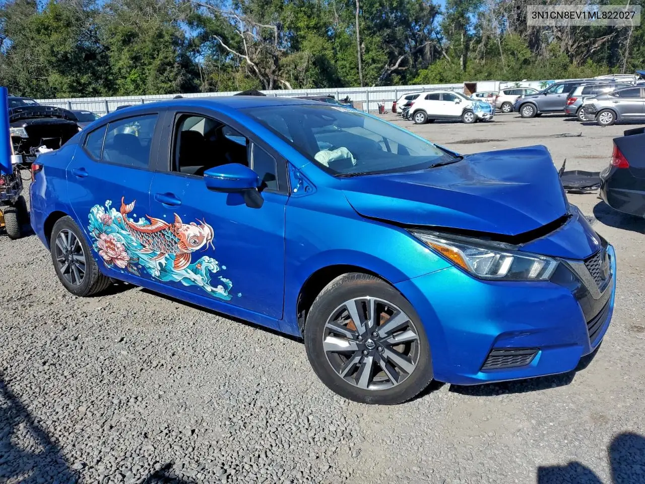 3N1CN8EV1ML822027 2021 Nissan Versa Sv