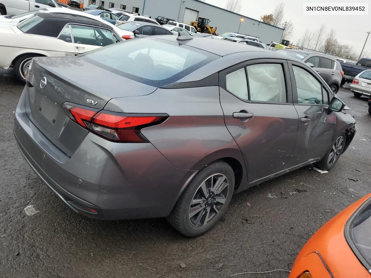 2022 Nissan Versa Sv VIN: 3N1CN8EV0NL839452 Lot: 85692884