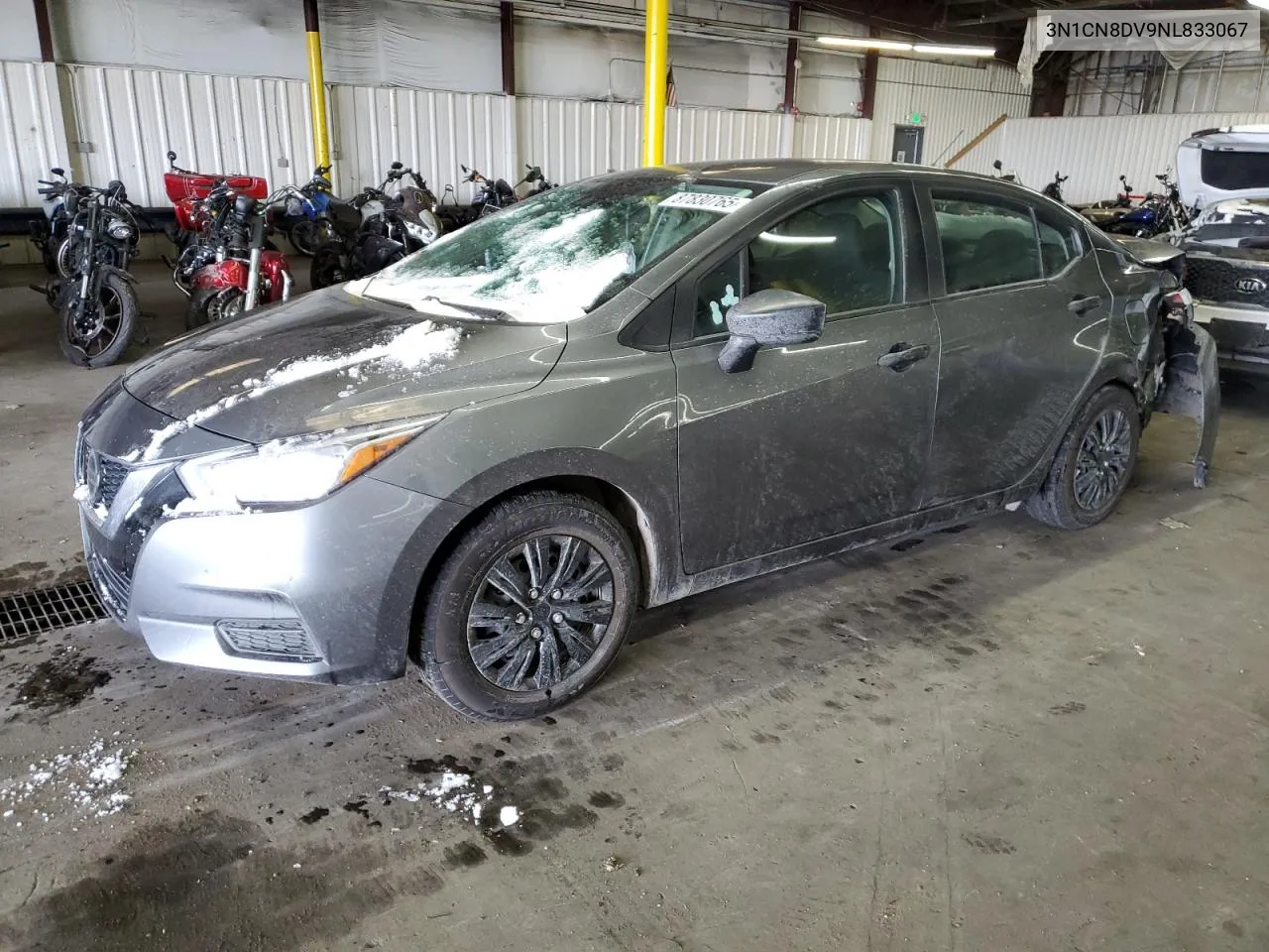 2022 Nissan Versa S VIN: 3N1CN8DV9NL833067 Lot: 87830765