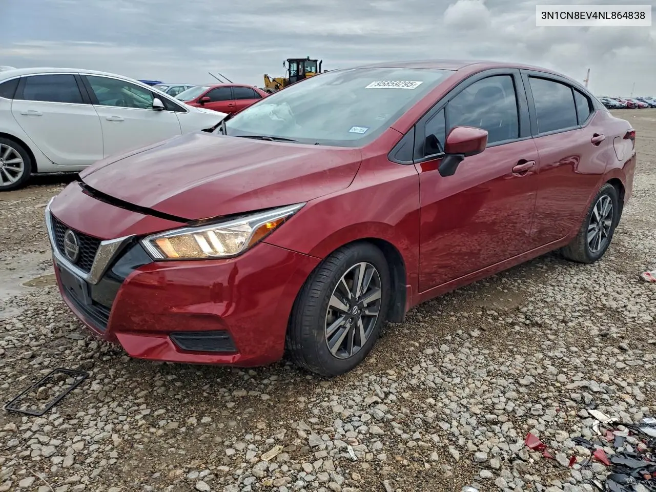 3N1CN8EV4NL864838 2022 Nissan Versa Sv