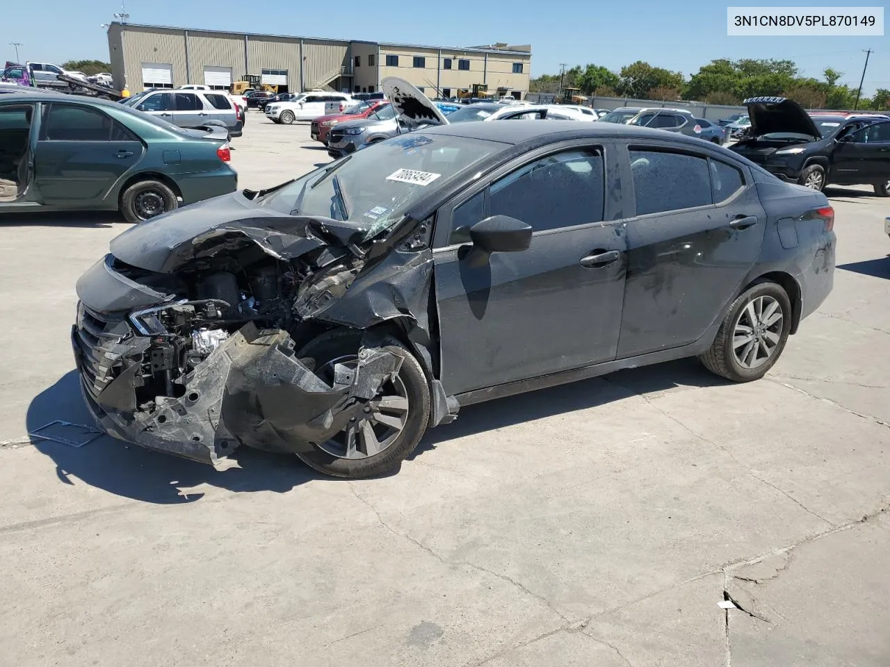 2023 Nissan Versa S VIN: 3N1CN8DV5PL870149 Lot: 70863494