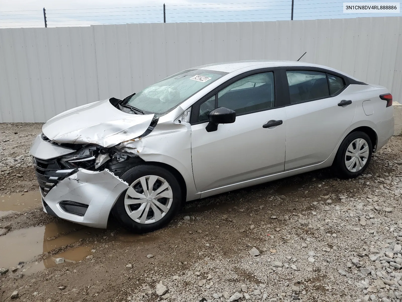 2024 Nissan Versa S VIN: 3N1CN8DV4RL888886 Lot: 65402944