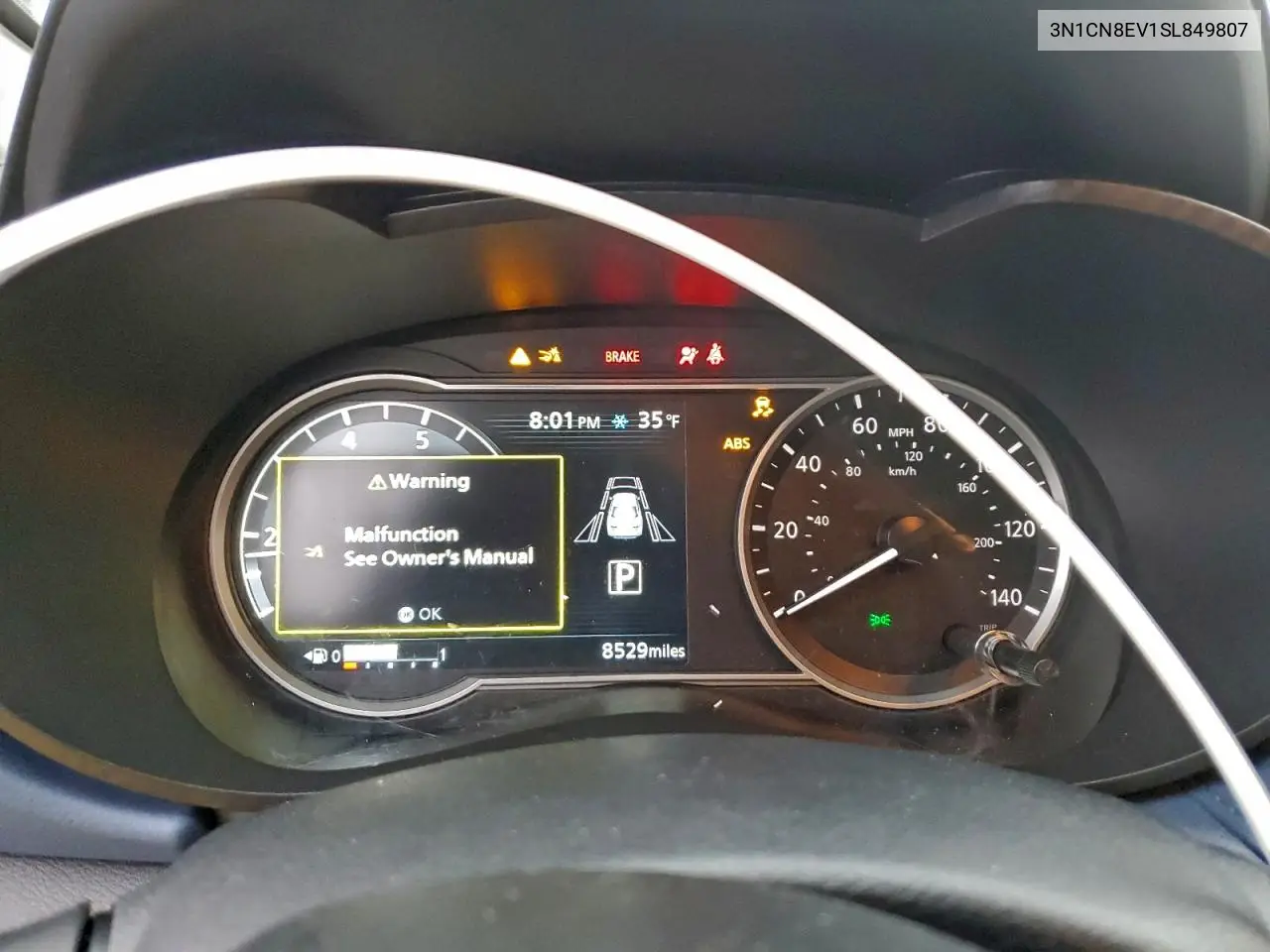 3N1CN8EV1SL849807 2025 Nissan Versa Sv