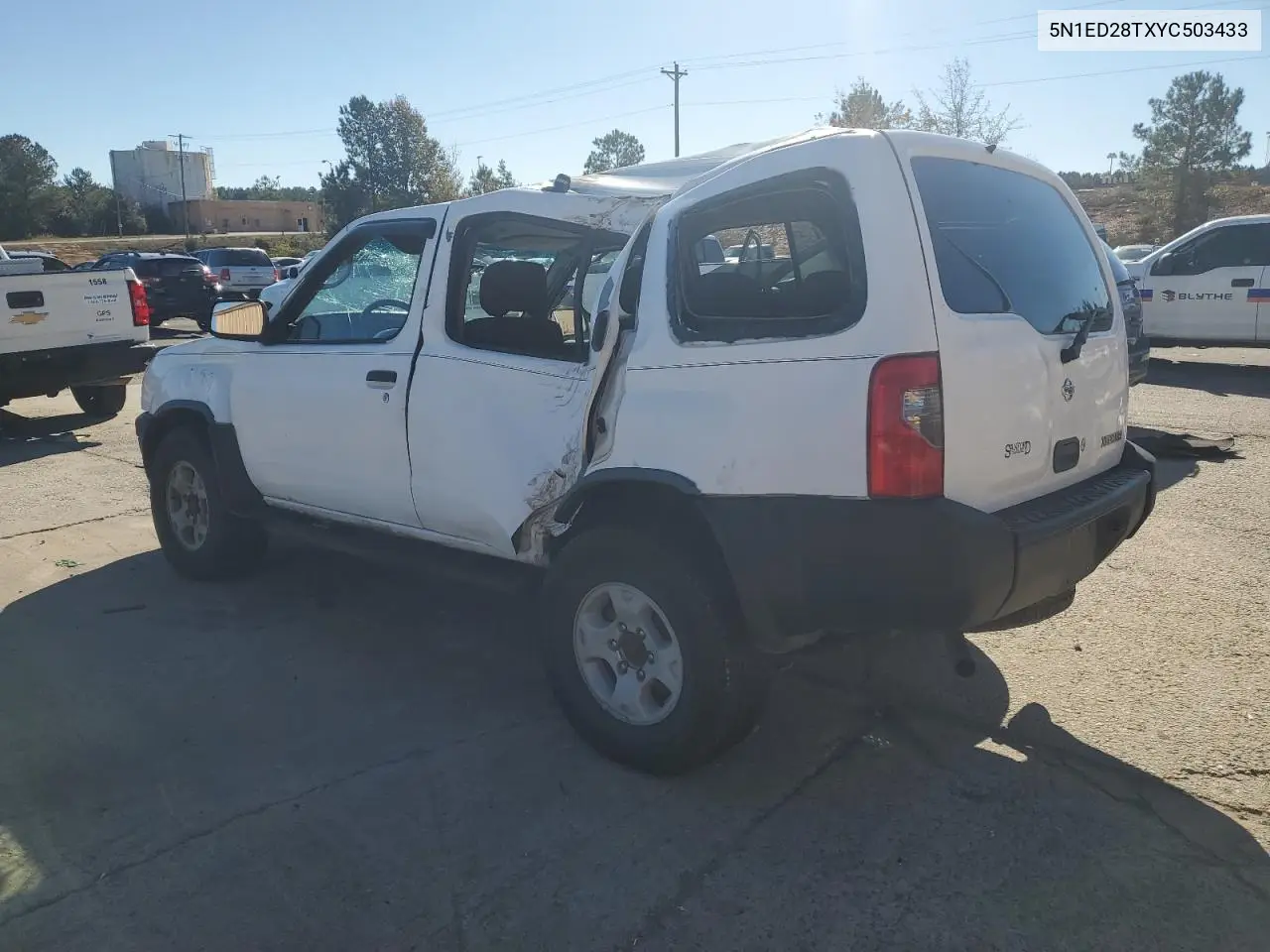 5N1ED28TXYC503433 2000 Nissan Xterra Xe