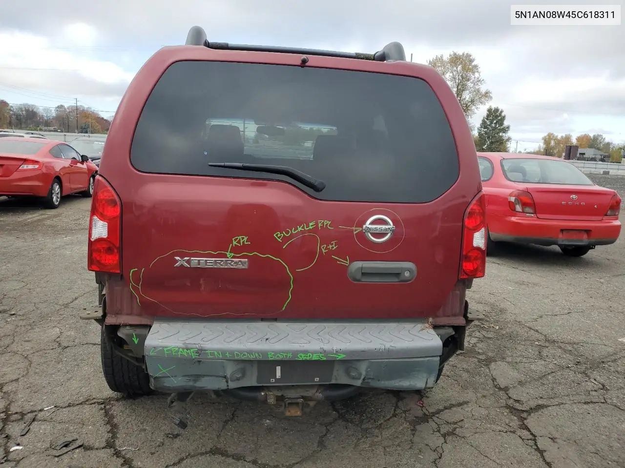 5N1AN08W45C618311 2005 Nissan Xterra Off Road