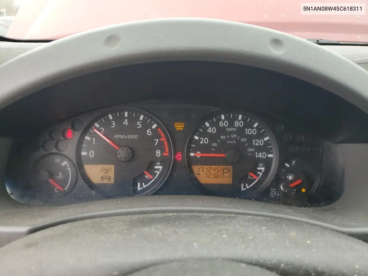 5N1AN08W45C618311 2005 Nissan Xterra Off Road