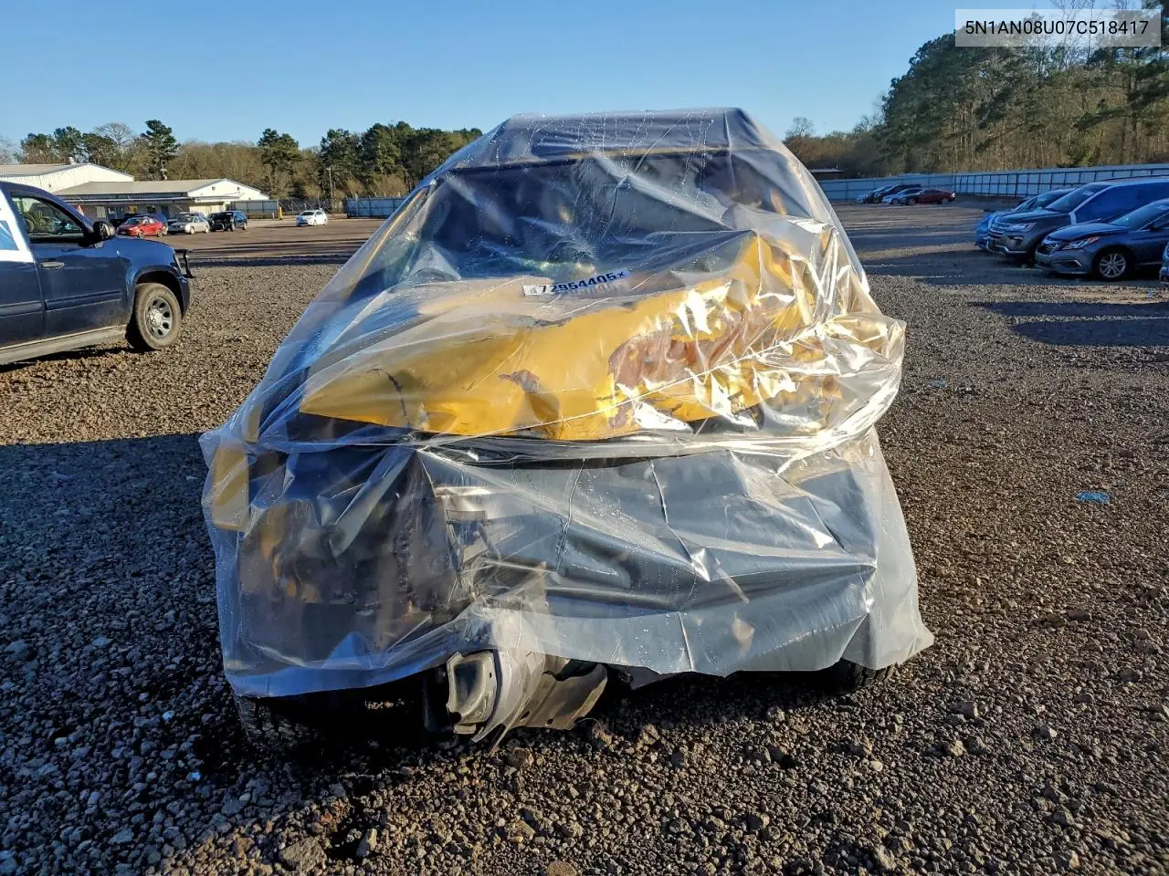 5N1AN08U07C518417 2007 Nissan Xterra Off Road