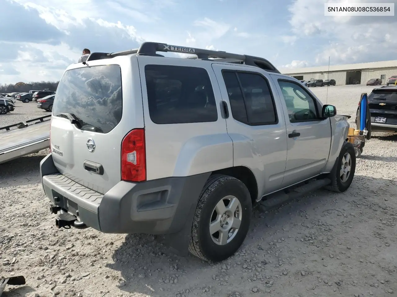 5N1AN08U08C536854 2008 Nissan Xterra Off Road