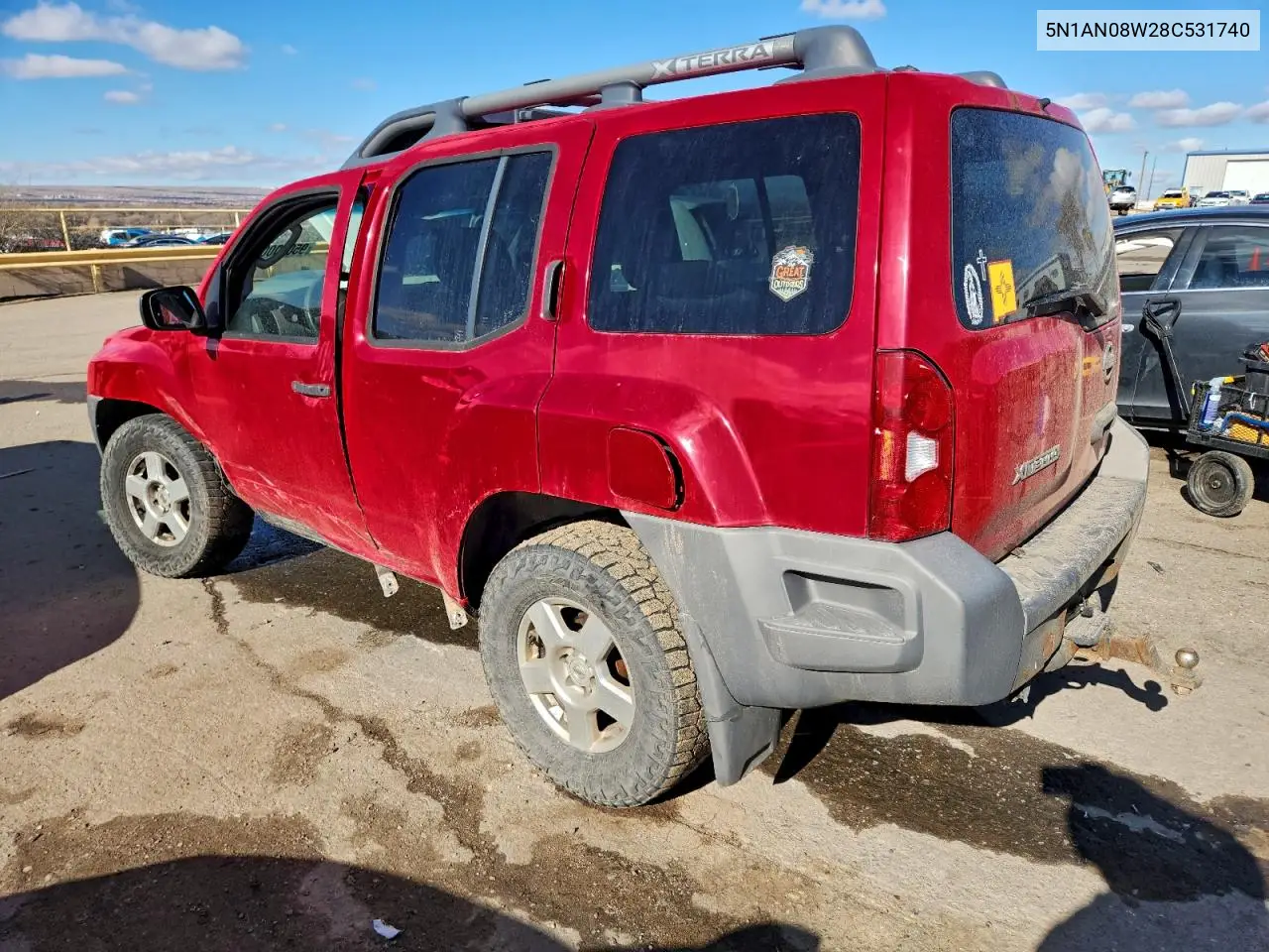 5N1AN08W28C531740 2008 Nissan Xterra Off Road
