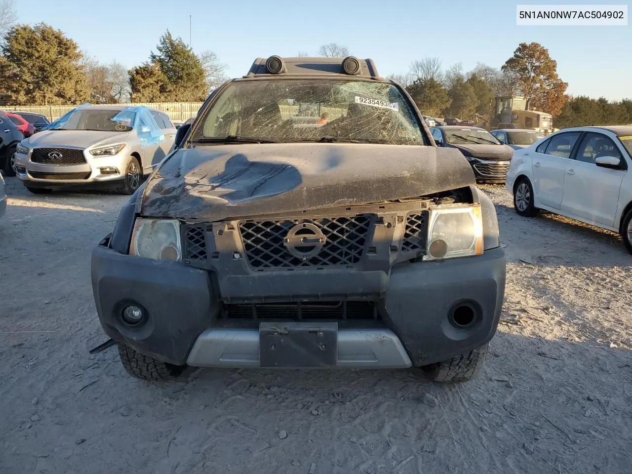 5N1AN0NW7AC504902 2010 Nissan Xterra Off Road