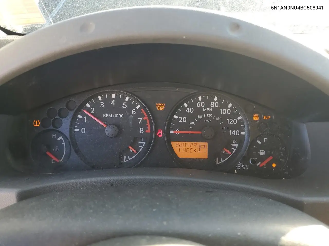5N1AN0NU4BC508941 2011 Nissan Xterra Off Road