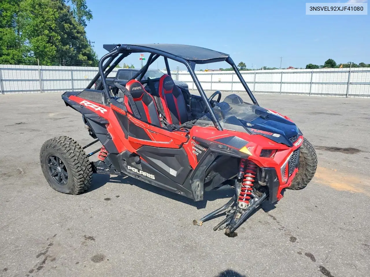 2018 Polaris Rzr Utility Vehicle VIN: 3NSVEL92XJF410805 Lot: 50834606