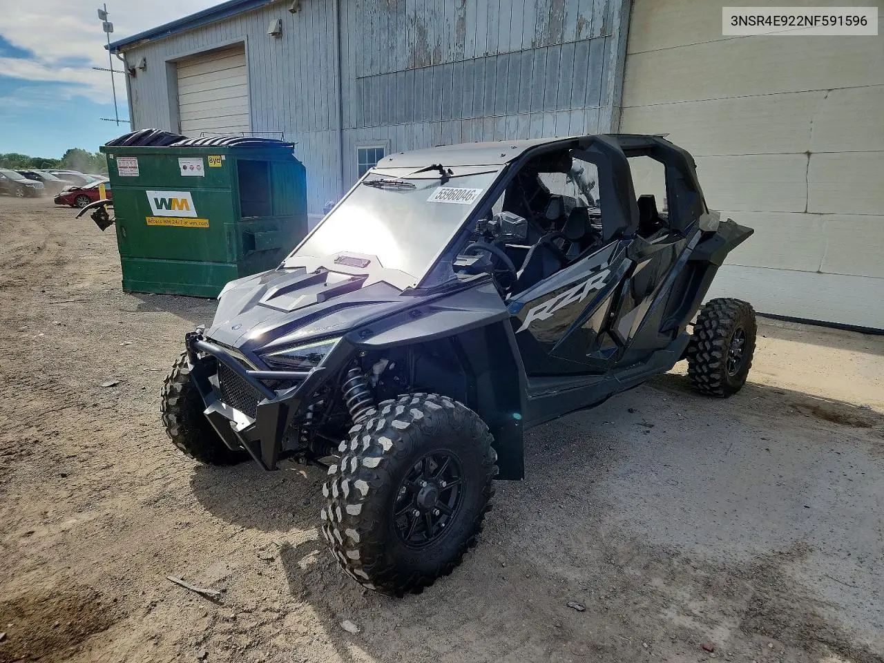 2022 Polaris Rzr Pro Xp 4 Sport VIN: 3NSR4E922NF591596 Lot: 55960046