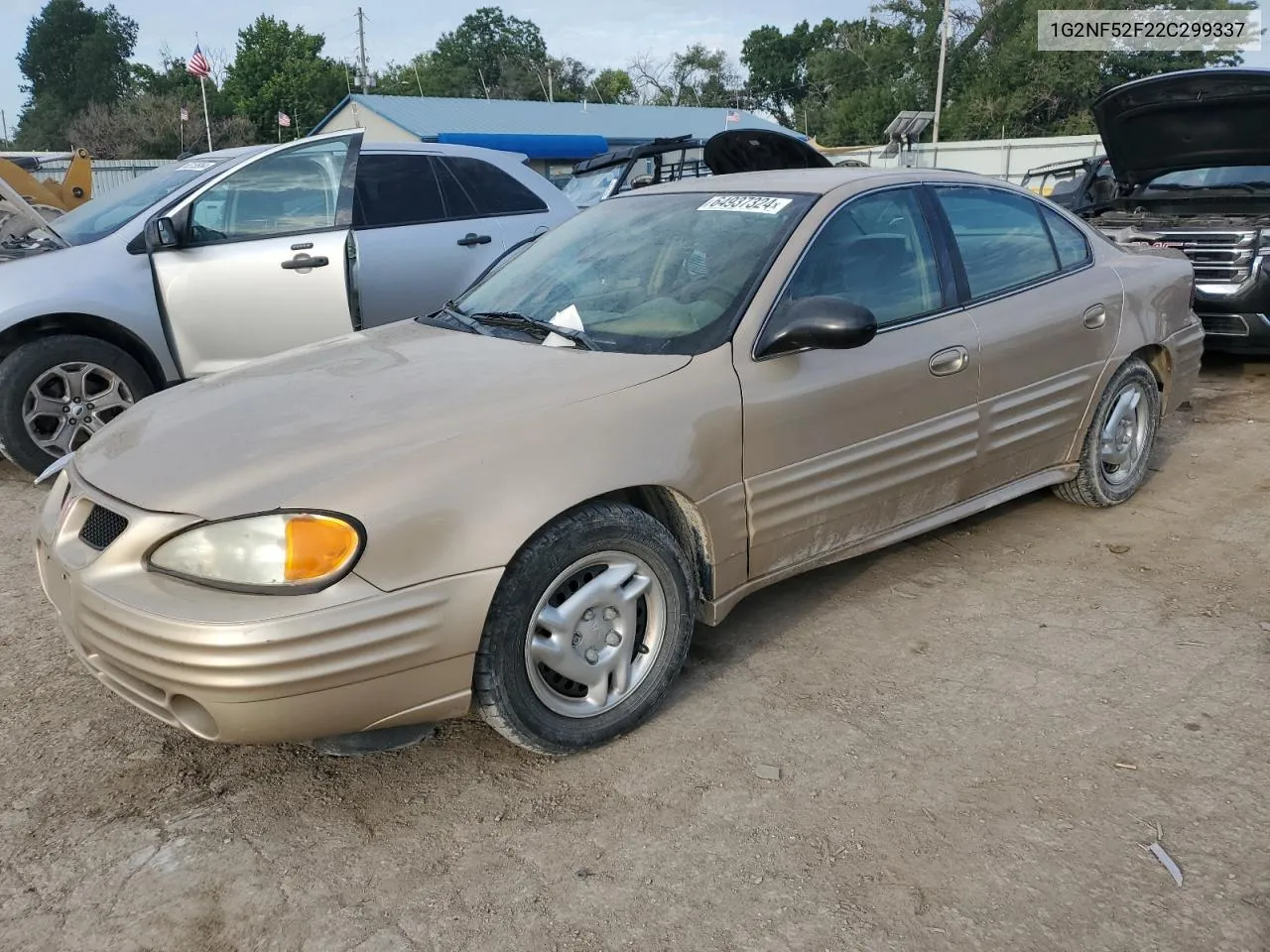 2002 Pontiac Grand Am Se1 VIN: 1G2NF52F22C299337 Lot: 64937324