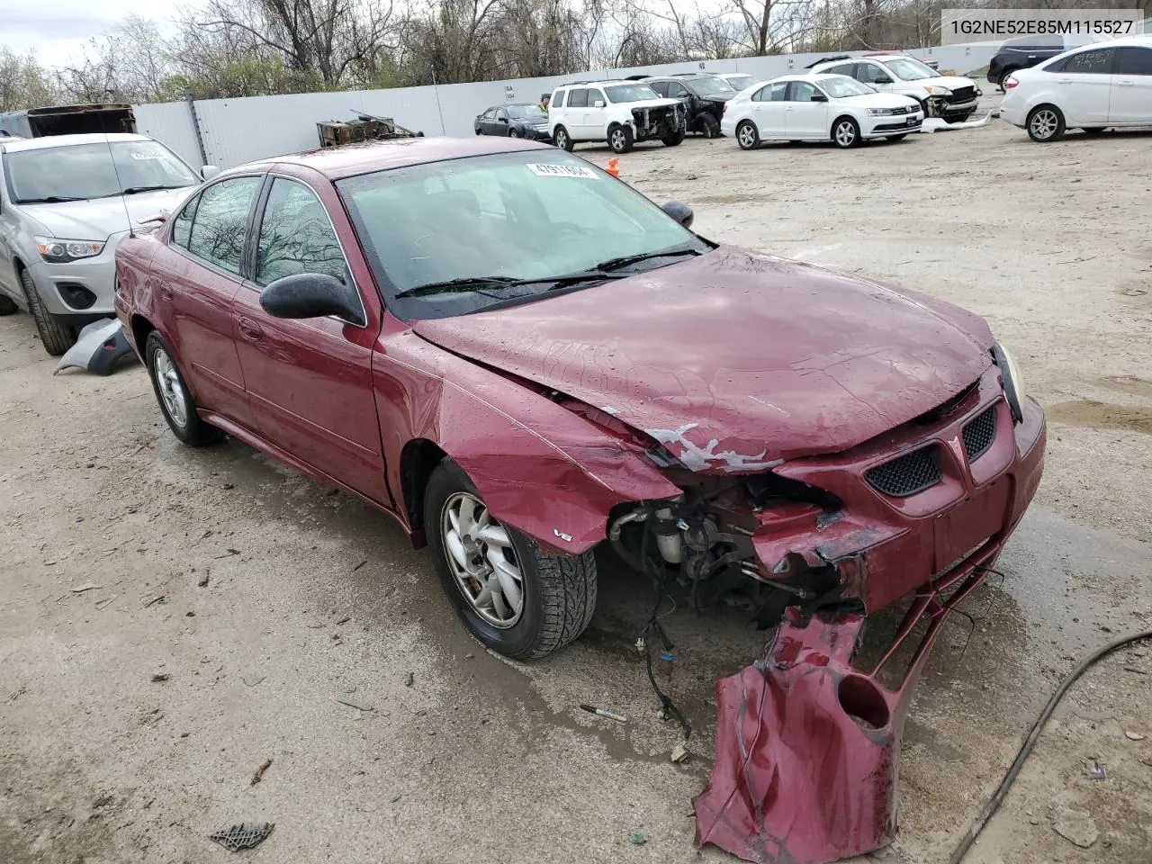 2005 Pontiac Grand Am Se VIN: 1G2NE52E85M115527 Lot: 47911604