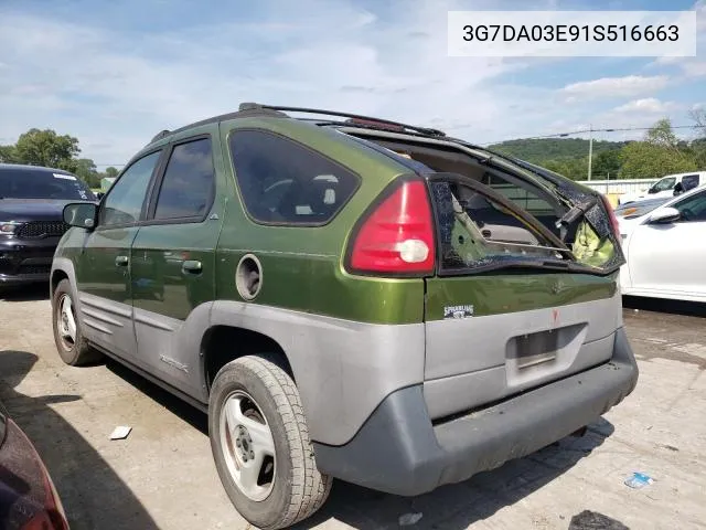 2001 Pontiac Aztek VIN: 3G7DA03E91S516663 Lot: 53630594