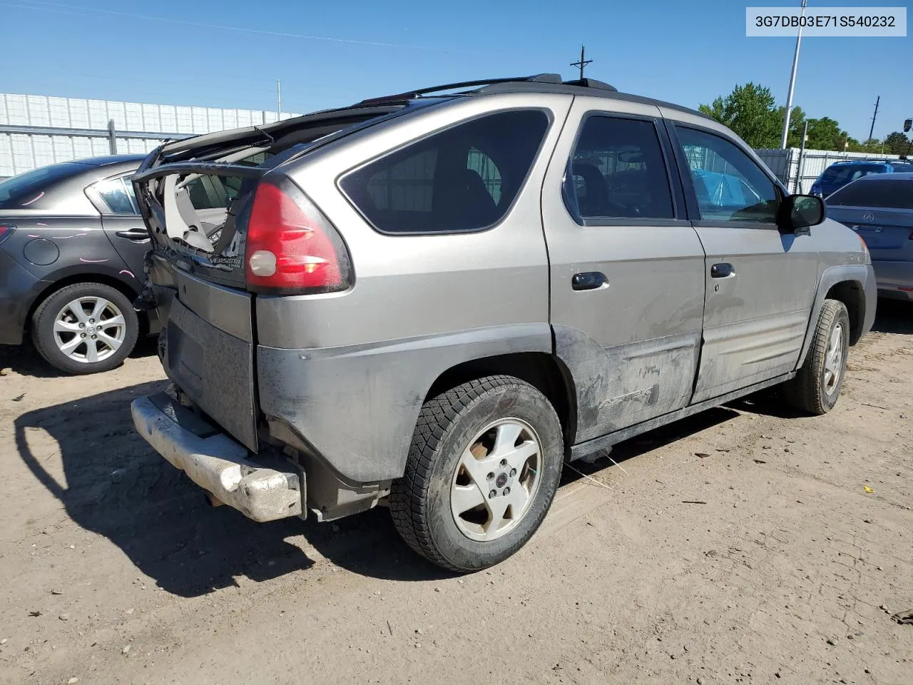 3G7DB03E71S540232 2001 Pontiac Aztek