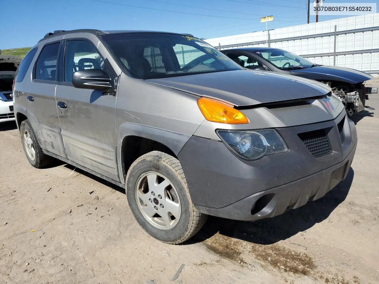 2001 Pontiac Aztek VIN: 3G7DB03E71S540232 Lot: 54929674