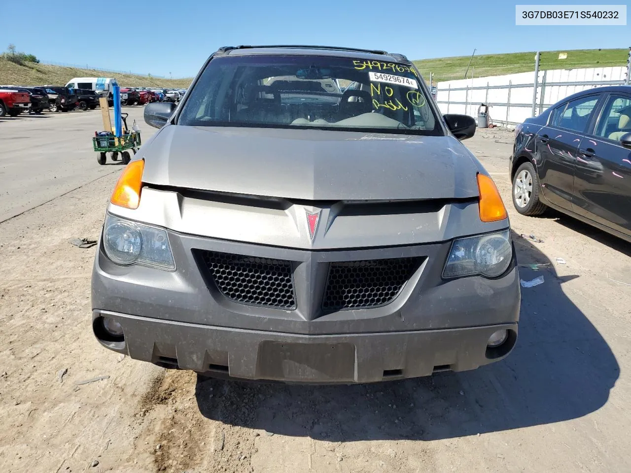 2001 Pontiac Aztek VIN: 3G7DB03E71S540232 Lot: 54929674