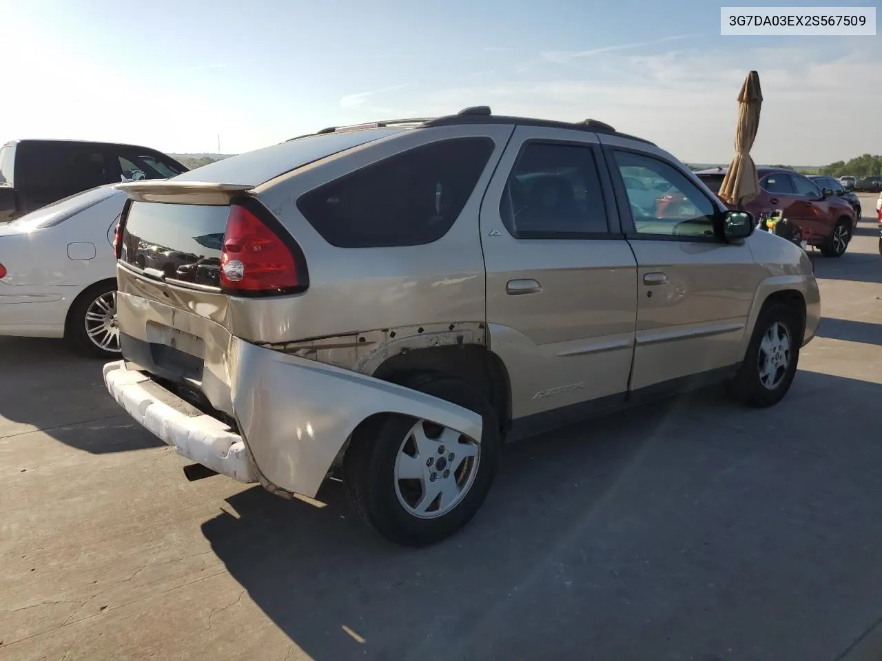 2002 Pontiac Aztek VIN: 3G7DA03EX2S567509 Lot: 53194224