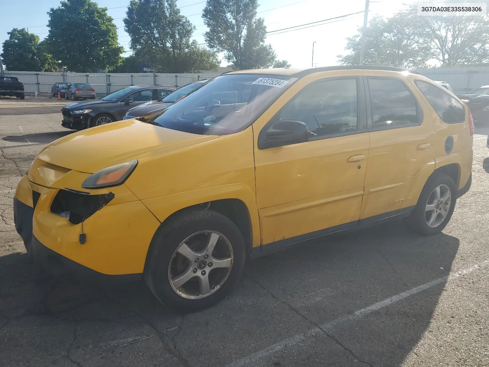 2003 Pontiac Aztek VIN: 3G7DA03E33S538306 Lot: 61375284