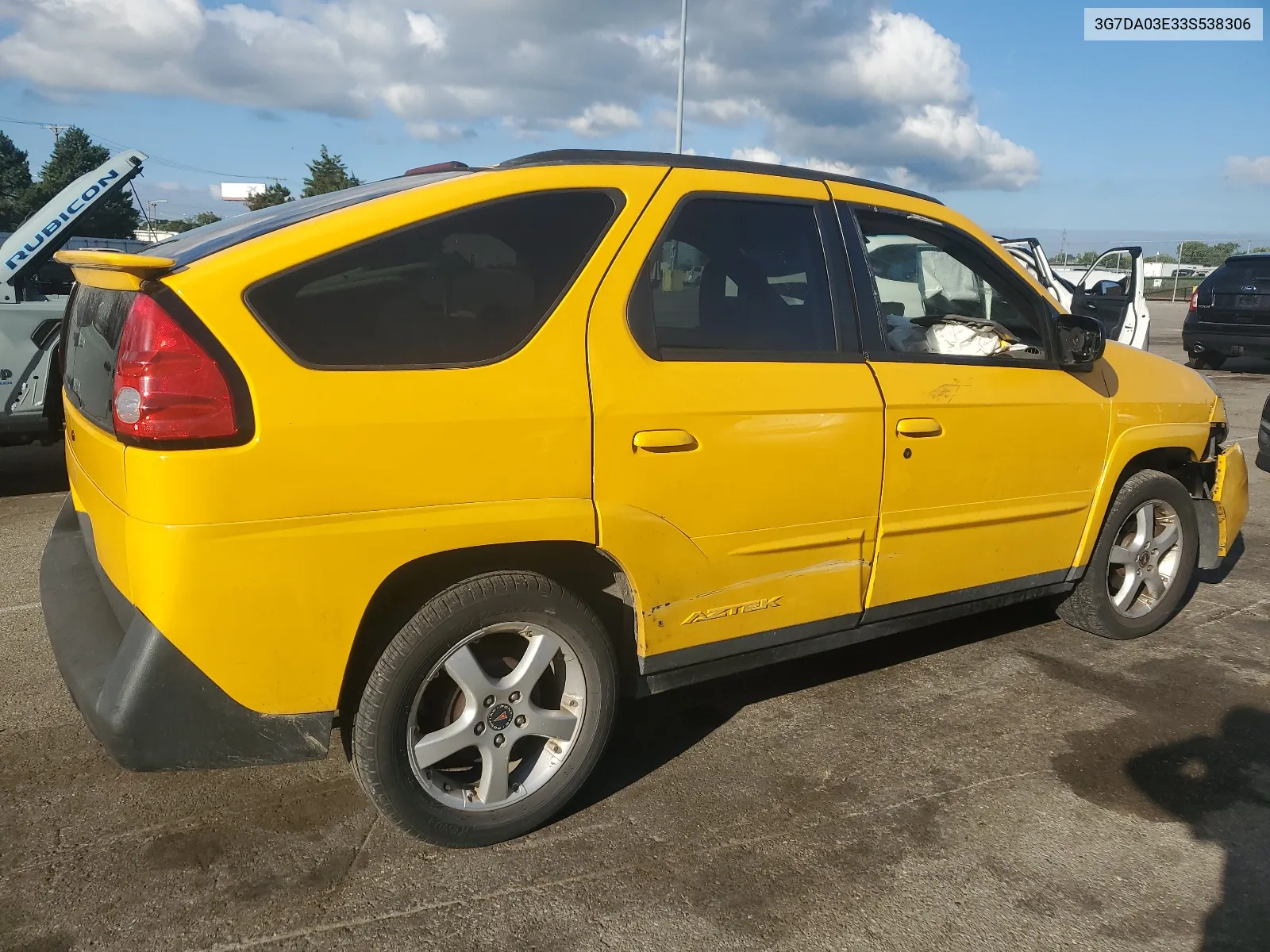 2003 Pontiac Aztek VIN: 3G7DA03E33S538306 Lot: 61375284