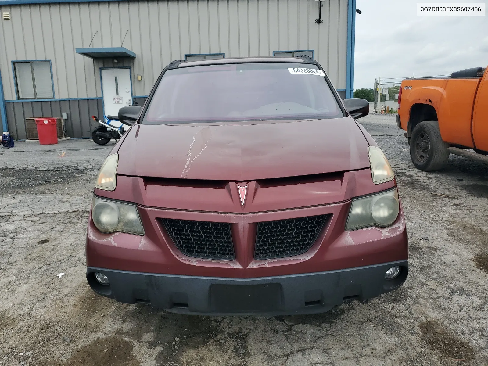 2003 Pontiac Aztek VIN: 3G7DB03EX3S607456 Lot: 64325864