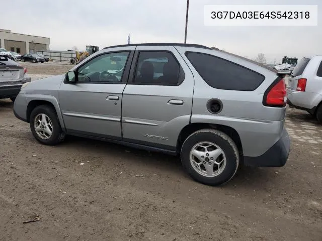 2004 Pontiac Aztek VIN: 3G7DA03E64S542318 Lot: 55836354