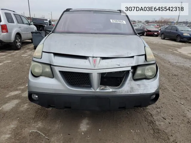 2004 Pontiac Aztek VIN: 3G7DA03E64S542318 Lot: 55836354