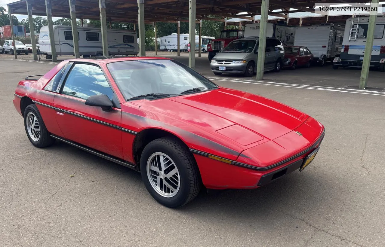 1G2PF3794FP219860 1985 Pontiac Fiero Se