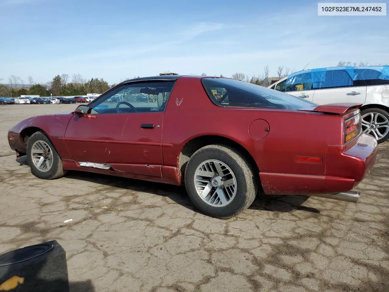 1991 Pontiac Firebird Base VIN: 1G2FS23E7ML247452 Lot: 50061004