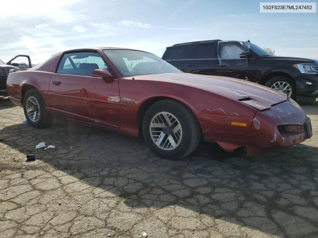 1991 Pontiac Firebird Base VIN: 1G2FS23E7ML247452 Lot: 50061004