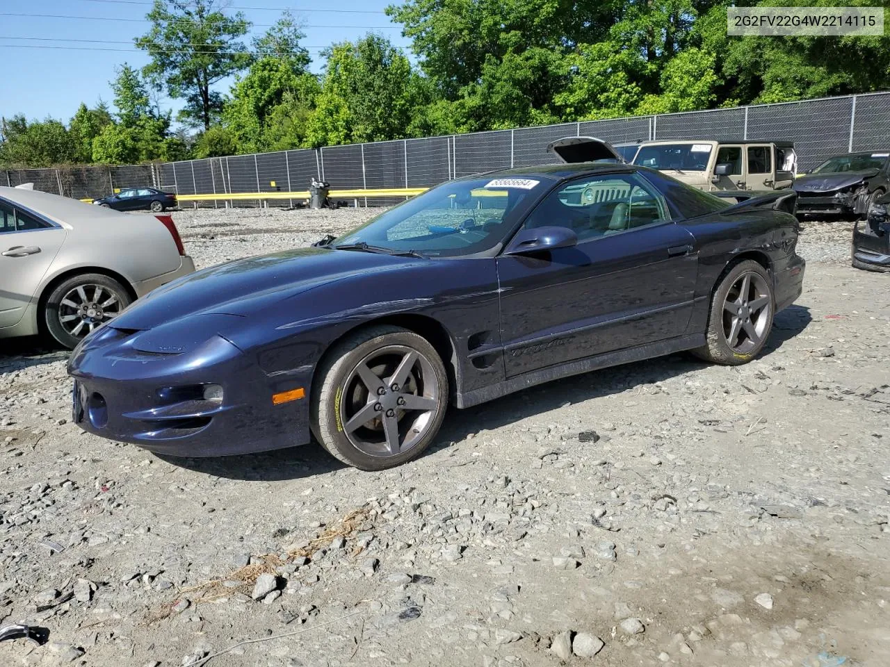 1998 Pontiac Firebird Formula VIN: 2G2FV22G4W2214115 Lot: 55565664