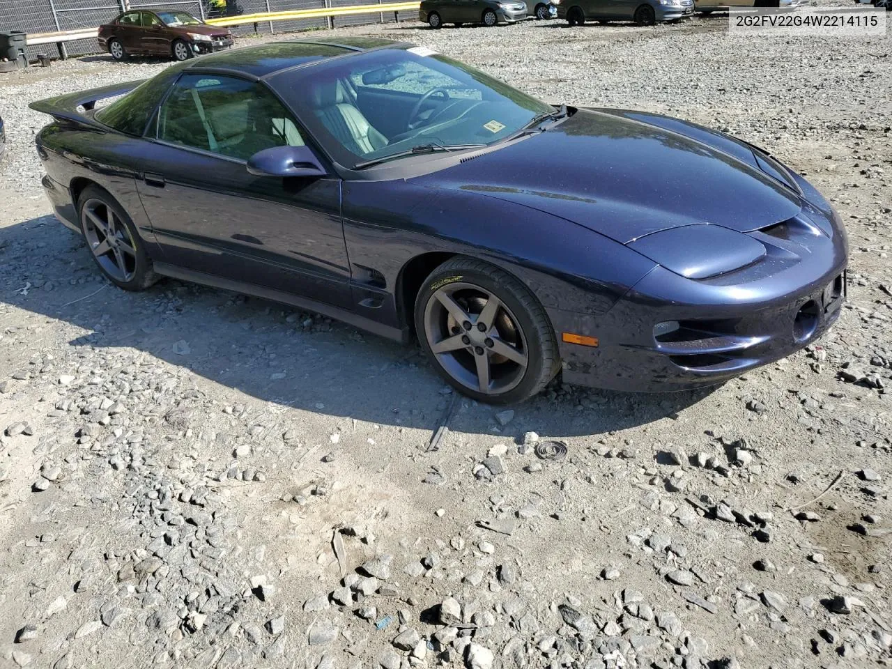 1998 Pontiac Firebird Formula VIN: 2G2FV22G4W2214115 Lot: 55565664