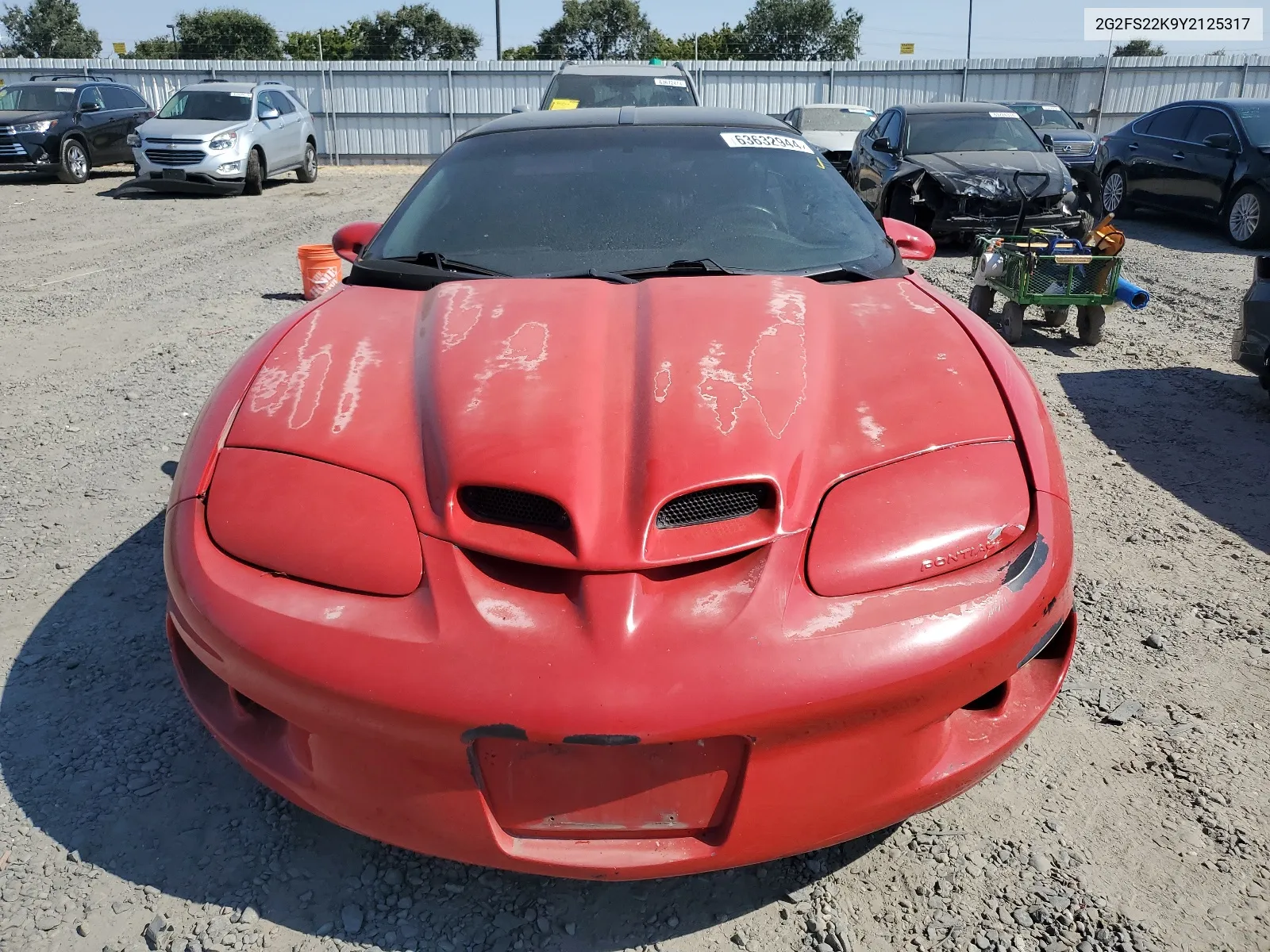 2000 Pontiac Firebird VIN: 2G2FS22K9Y2125317 Lot: 63632944