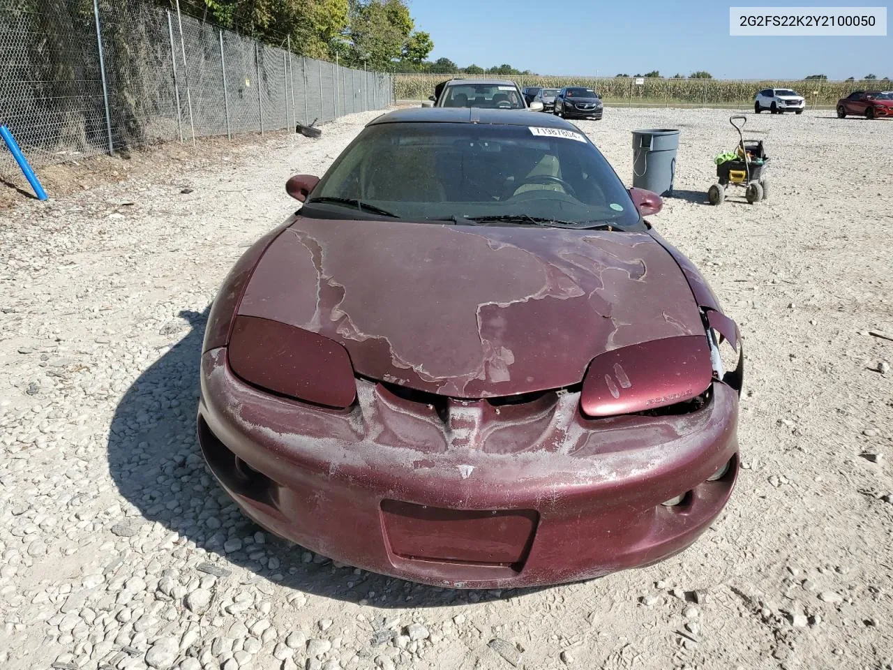 2G2FS22K2Y2100050 2000 Pontiac Firebird