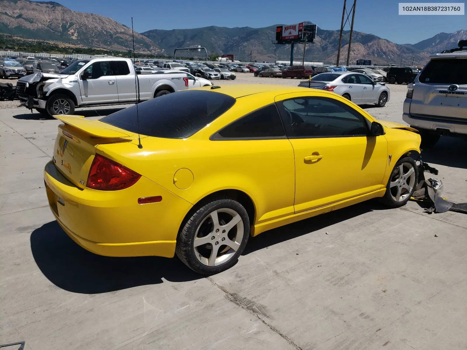 2008 Pontiac G5 Gt VIN: 1G2AN18B387231760 Lot: 59125414