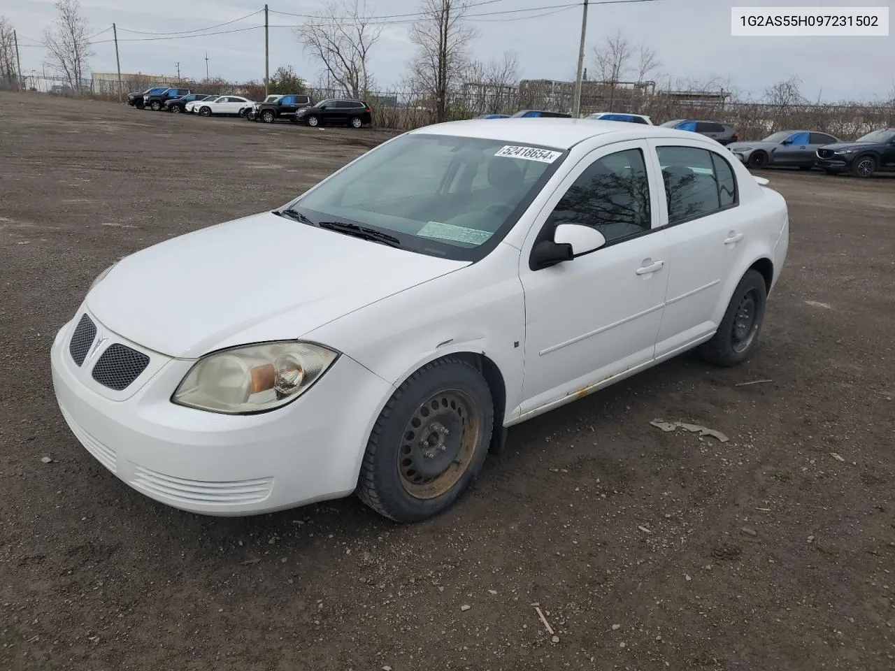 2009 Pontiac G5 Se VIN: 1G2AS55H097231502 Lot: 52418654