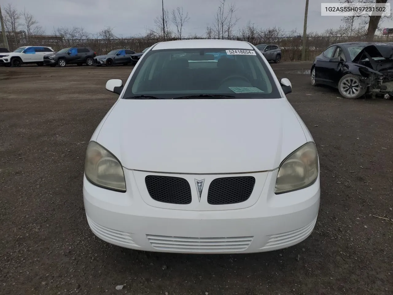 2009 Pontiac G5 Se VIN: 1G2AS55H097231502 Lot: 52418654