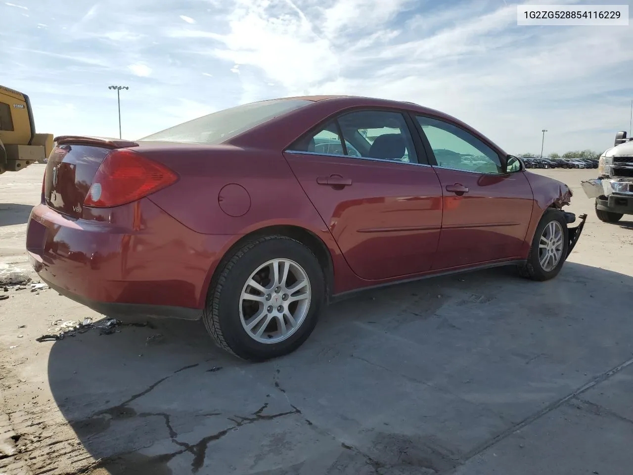 1G2ZG528854116229 2005 Pontiac G6