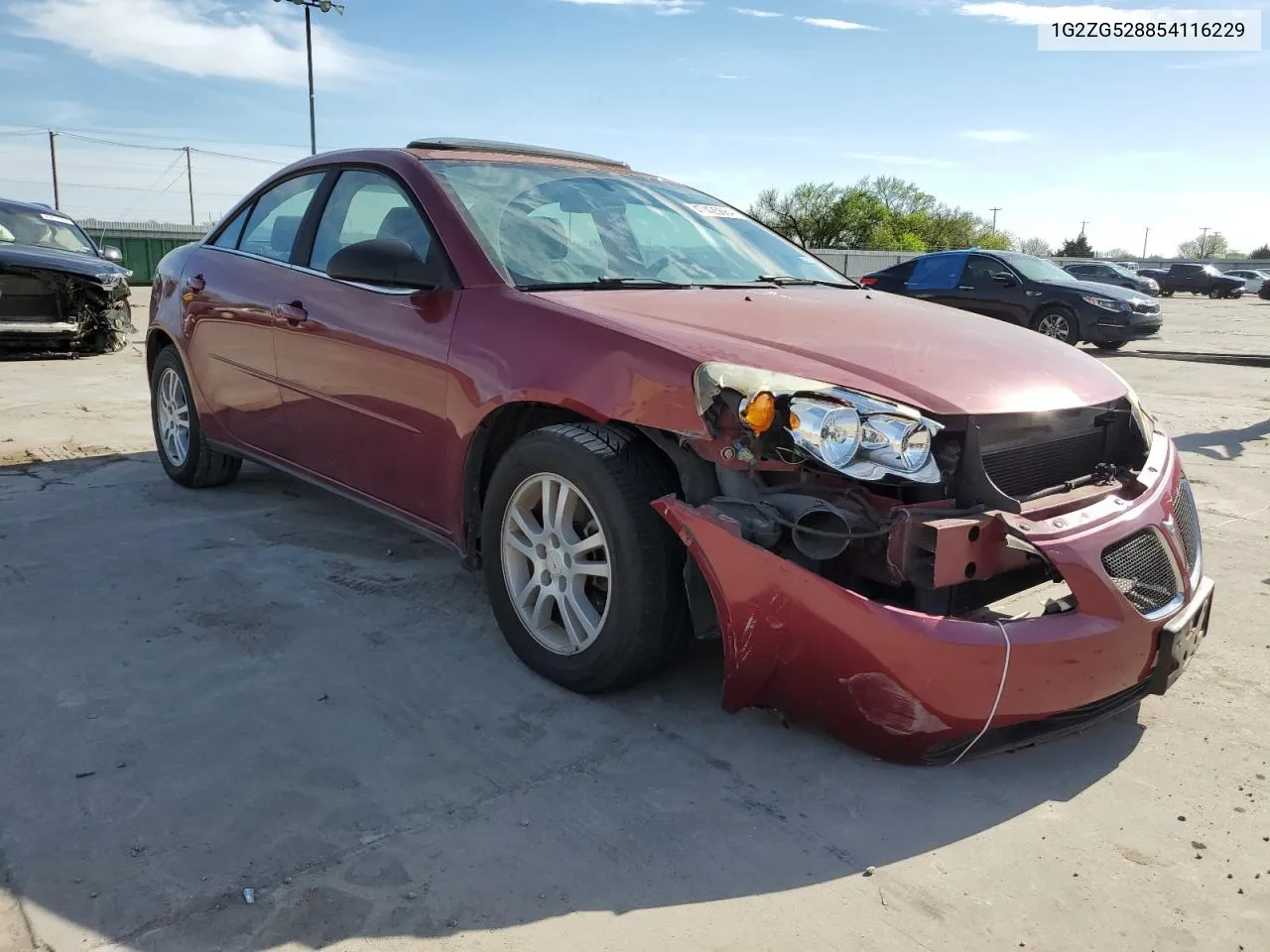 1G2ZG528854116229 2005 Pontiac G6