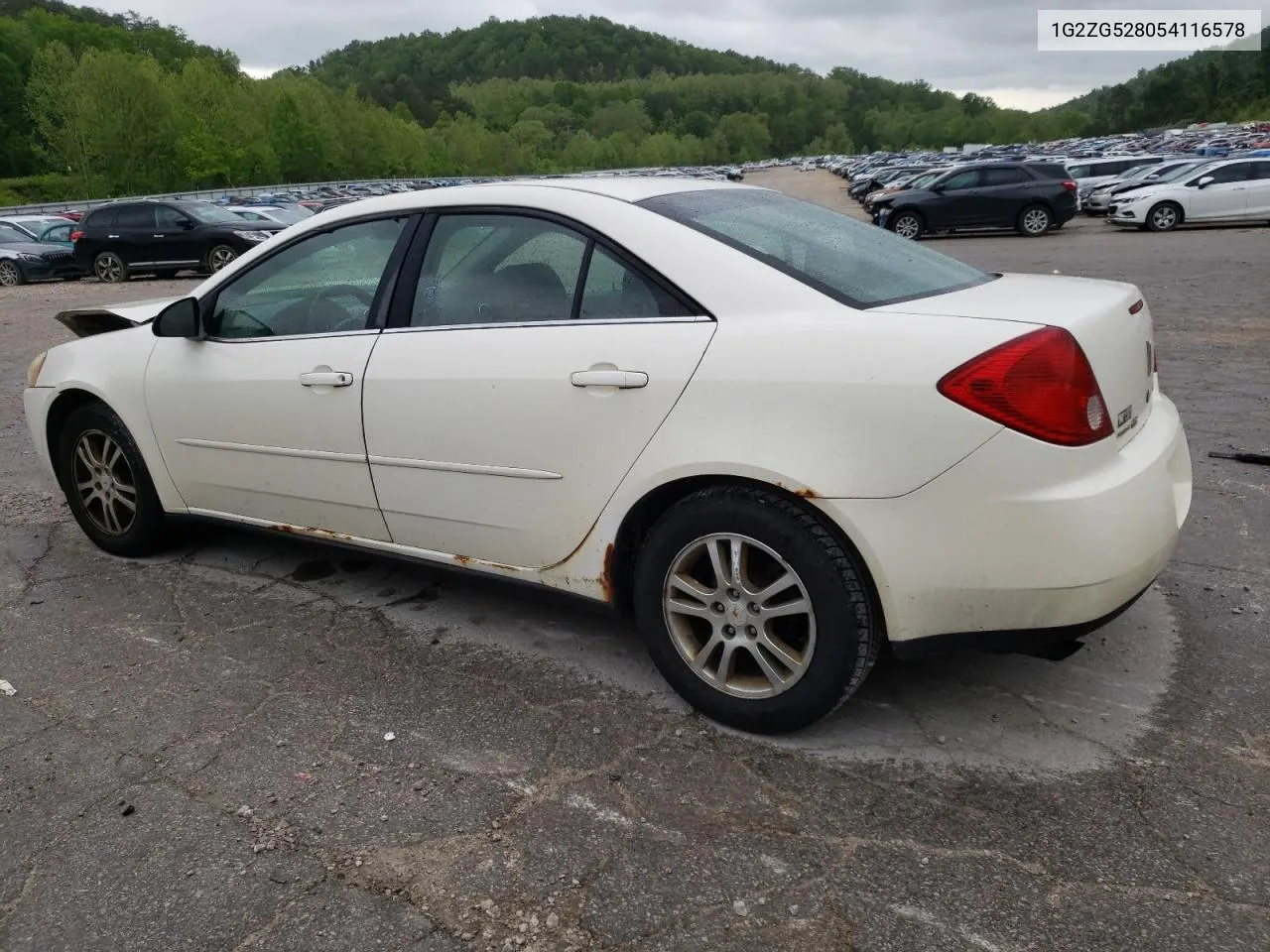 1G2ZG528054116578 2005 Pontiac G6