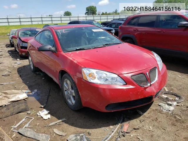 2006 Pontiac G6 Gt VIN: 1G2ZH158464156116 Lot: 49139244