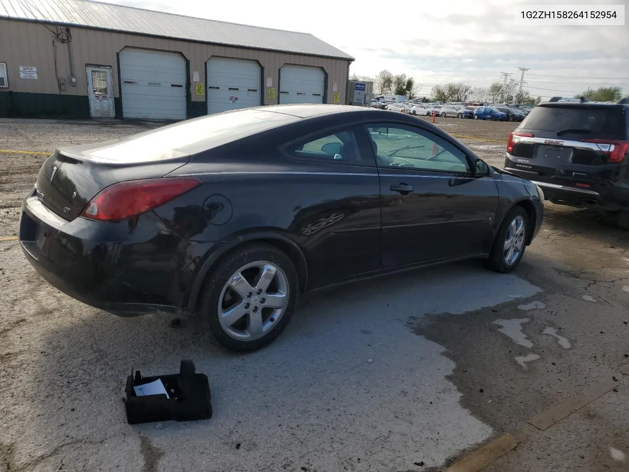 1G2ZH158264152954 2006 Pontiac G6 Gt