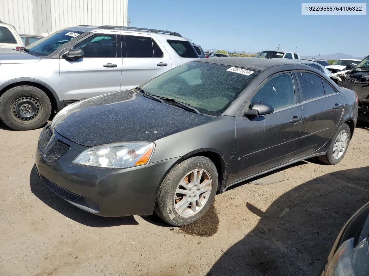 1G2ZG558764106322 2006 Pontiac G6 Se1