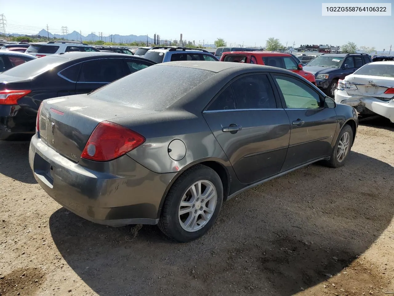 1G2ZG558764106322 2006 Pontiac G6 Se1